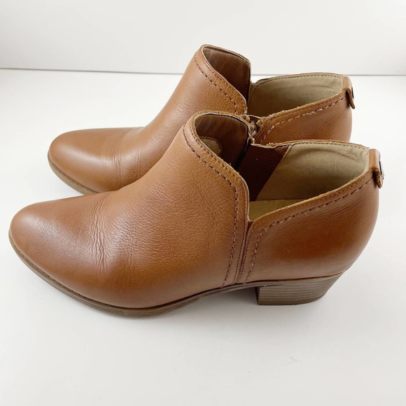 Naturalizer Zaire Brown Leather Bootie Women’s size 8 - Picture 3 of 6